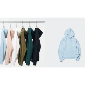 AIRism Áo Hoodie Chống UV Kéo Khóa