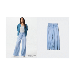 Quần Jeans Ống Loe Rộng Dáng Rũ