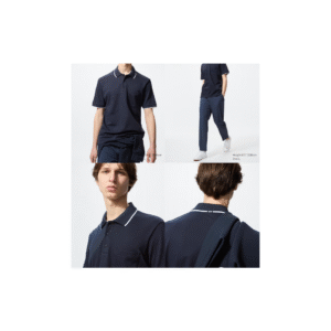 AIRism Cotton Áo Polo Vải Pique